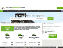 Tablet Screenshot of europe-agriculture.com